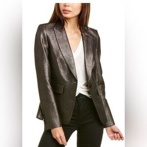 Veronica Beard Cutaway Jacket Lamee sz 8